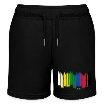 Taekwondo Taekwando-gürtelfarben Taekwondo-kup - Kinder Organic Joggingshorts Mini Bolter von Stanley/Stella - Schwarz - Vorne
