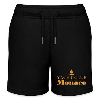 Yacht Club Monaco - Monte Carlo - Sailboat - Kids Organic Sweat Shorts by Stanley/Stella - black - Front