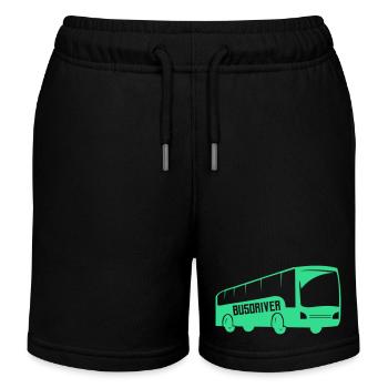 bus busfahren 1 - Kinder Organic Joggingshorts Mini Bolter von Stanley/Stella - Schwarz - Vorne