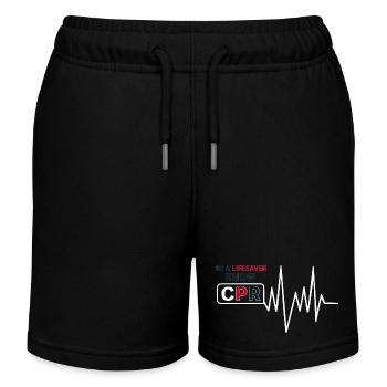 BE A LIFESAVER - Kids Organic Sweat Shorts by Stanley/Stella - black - Front