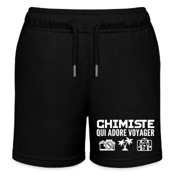 Reisende & Chemiker: Leidenschaft & Entdeckung - Kinder Organic Joggingshorts Mini Bolter von Stanley/Stella - Schwarz - Vorne
