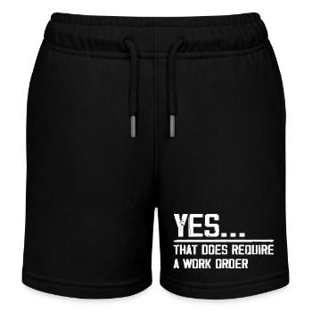 yes... that does require a work order - Short de jogging enfant bio Stanley/Stella - noir - Devant