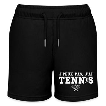 Joueur de tennis - Short de jogging enfant bio Stanley/Stella - noir - Devant