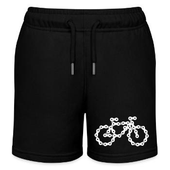 Bike - Kids Organic Sweat Shorts by Stanley/Stella - black - Front