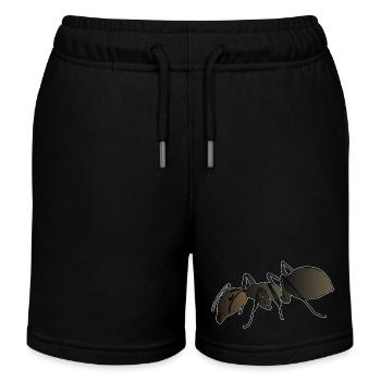 Fourmi - Short de jogging enfant bio Stanley/Stella - noir - Devant