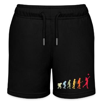 Évolution du volleyball - Short de jogging enfant bio Stanley/Stella - noir - Devant