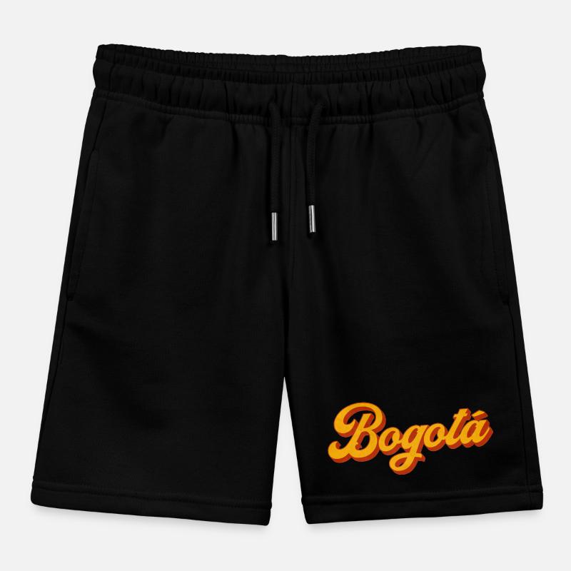 Bogotá Script in Warm Orange Kinder Organic Joggingshorts Mini Bolter von Stanley/Stella
