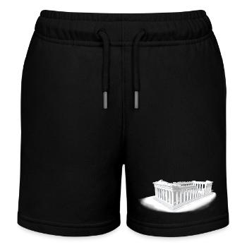 PARTHENON ATHEN - Kinder Organic Joggingshorts Mini Bolter von Stanley/Stella - Schwarz - Vorne