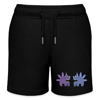 Monstres 2 mam - Short de jogging enfant bio Stanley/Stella - noir - Devant
