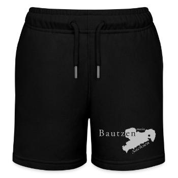 Bautzen - Mein Sachsen - Heimatstadt - Kinder Organic Joggingshorts Mini Bolter von Stanley/Stella - Schwarz - Vorne