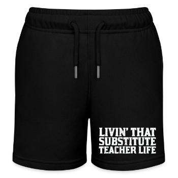 Lehrerleben Inspiration Humor - Kinder Organic Joggingshorts Mini Bolter von Stanley/Stella - Schwarz - Vorne