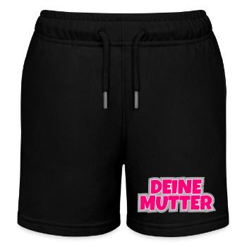 Deine Mutter - der Klassiker zum anziehen. - Kinder Organic Joggingshorts Mini Bolter von Stanley/Stella - Schwarz - Vorne