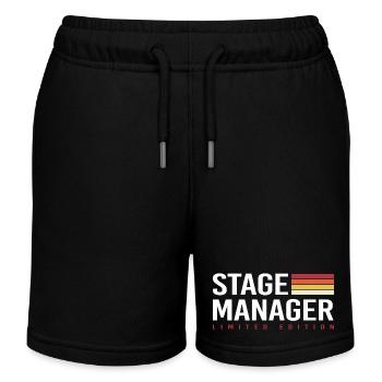 Stage Manager - Kinder Organic Joggingshorts Mini Bolter von Stanley/Stella - Schwarz - Vorne