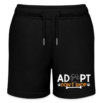 Adopt - Don't shop für Tierliebhaber - Kinder Organic Joggingshorts Mini Bolter von Stanley/Stella - Schwarz - Vorne