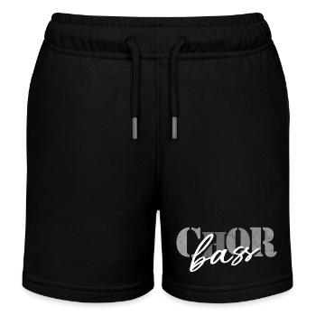 Chor Bass - Kinder Organic Joggingshorts Mini Bolter von Stanley/Stella - Schwarz - Vorne