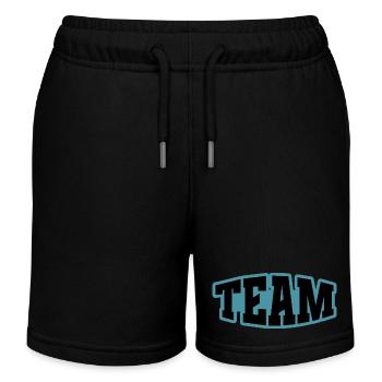 Team - Kinder Organic Joggingshorts Mini Bolter von Stanley/Stella - Schwarz - Vorne