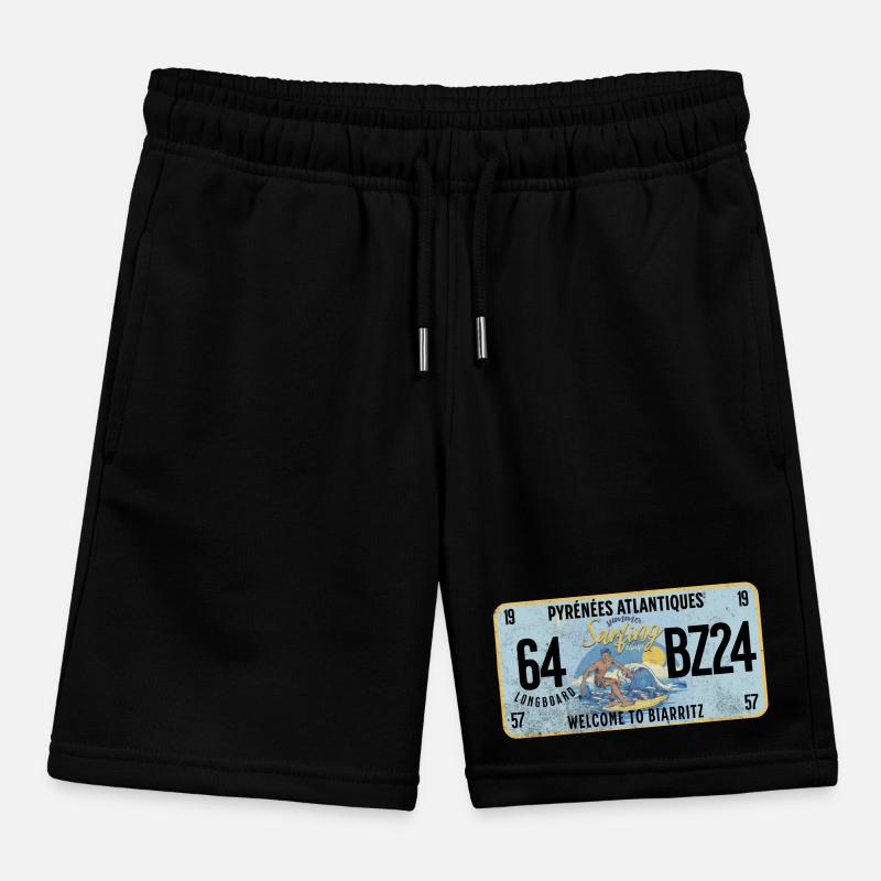 Welcome to Biarritz Kids Organic Sweat Shorts by Stanley/Stella