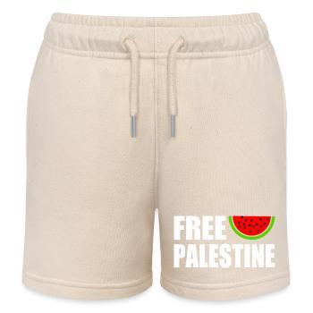Free palestine - Kinder Organic Joggingshorts Mini Bolter von Stanley/Stella - Natur - Vorne