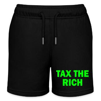Tax the rich - Kinder Organic Joggingshorts Mini Bolter von Stanley/Stella - Schwarz - Vorne