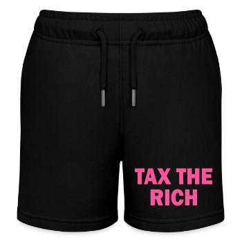 Tax the rich - Kinder Organic Joggingshorts Mini Bolter von Stanley/Stella - Schwarz - Vorne