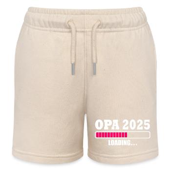 Opa 2025 - Kinder Organic Joggingshorts Mini Bolter von Stanley/Stella - Natur - Vorne