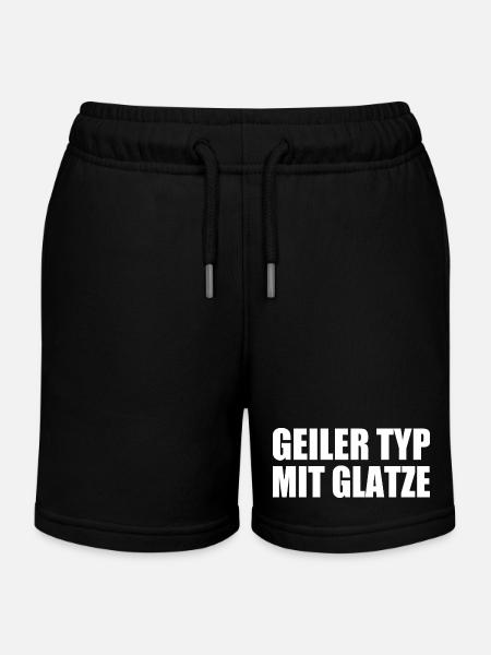 geiler typ mit glatze - Kinder Organic Joggingshorts Mini Bolter von Stanley/Stella - Schwarz
