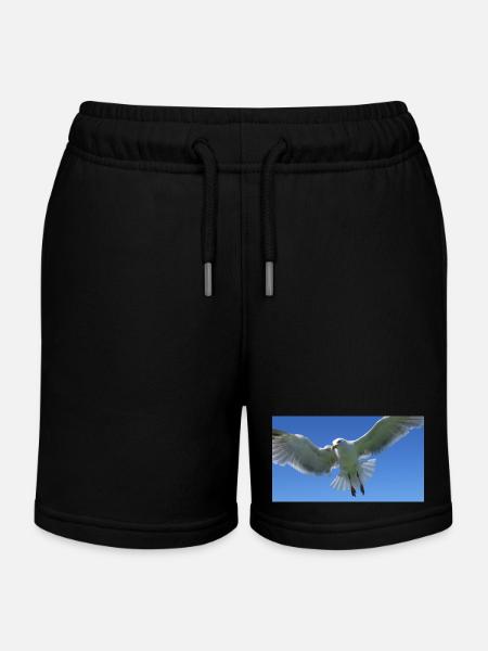 Goéland - Short de jogging enfant bio Stanley/Stella - noir