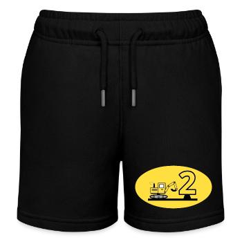 Bagger - Kinder Organic Joggingshorts Mini Bolter von Stanley/Stella - Schwarz - Vorne
