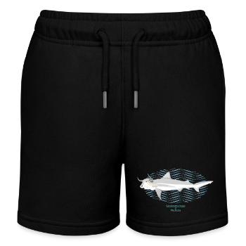 Bull Shark / Hybrid - Kids Organic Sweat Shorts by Stanley/Stella - black - Front