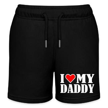 I love my dad - Kinder Organic Joggingshorts Mini Bolter von Stanley/Stella - Schwarz - Vorne