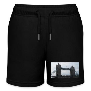 Tower bridge London - Kids Organic Sweat Shorts by Stanley/Stella - black - Front