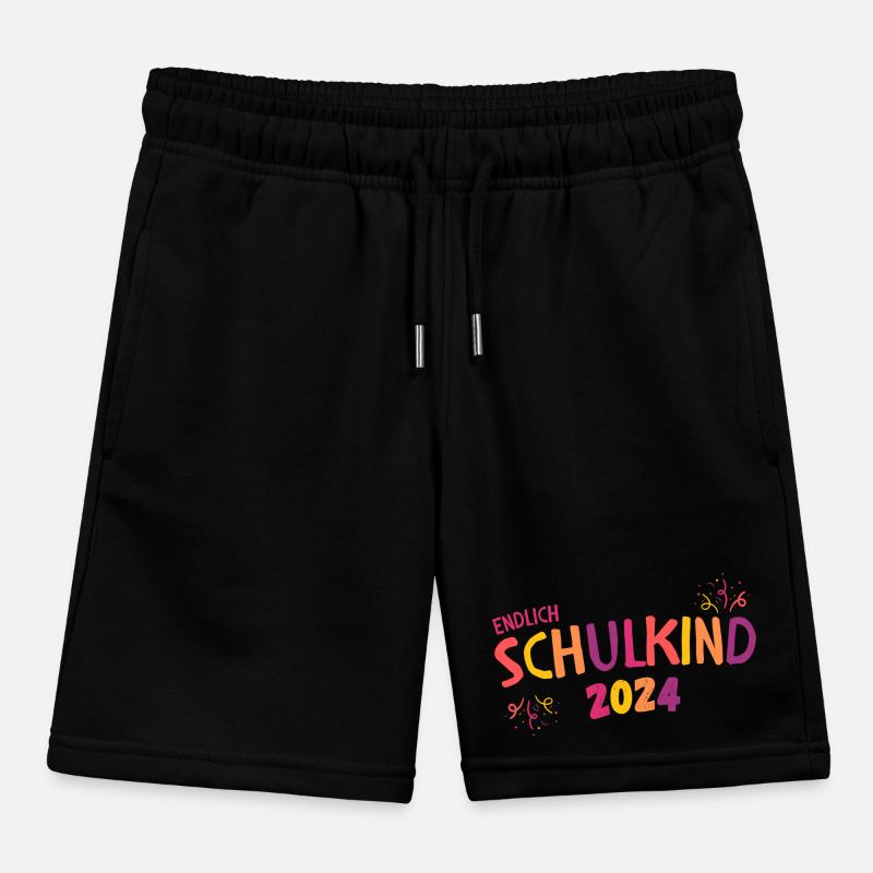 Einschulung Mädchen Geschenk Erster Schultag Pink Kinder Organic Joggingshorts Mini Bolter von Stanley/Stella