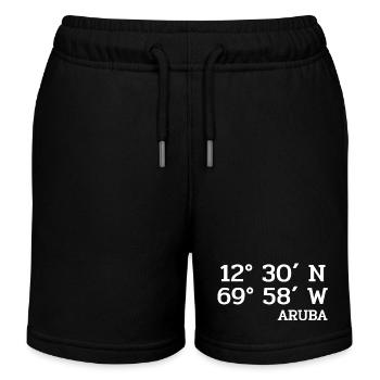 Aruba Coordinaters - Koordinaten - Karibik - Kinder Organic Joggingshorts Mini Bolter von Stanley/Stella - Schwarz - Vorne