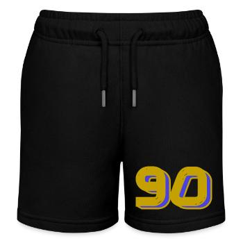 90. 90 YEARS. 90th ANNIVERSARY. 90 YEARS ANNIVERSARY. - Kids Organic Sweat Shorts by Stanley/Stella - black - Front