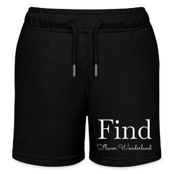 Citation Plats magiques Découverte scientifique - Short de jogging enfant bio Stanley/Stella - noir - Devant