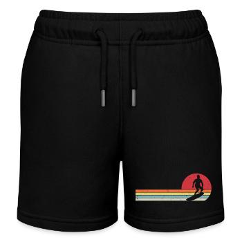 Surf rétro Surfen Surfer - Short de jogging enfant bio Stanley/Stella - noir - Devant