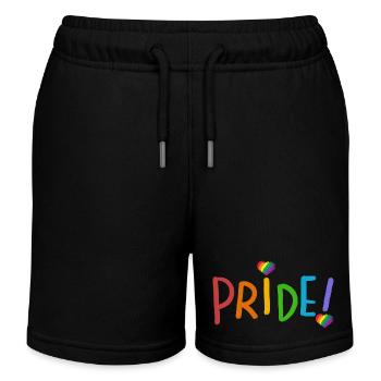 LGBT-Stolz - Kinder Organic Joggingshorts Mini Bolter von Stanley/Stella - Schwarz - Vorne