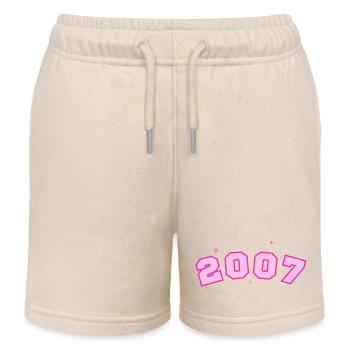 2007 Rose Étoile - Kinder Organic Joggingshorts Mini Bolter von Stanley/Stella - Natur - Vorne