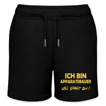 Apparatebauer als Beruf - Kinder Organic Joggingshorts Mini Bolter von Stanley/Stella - Schwarz - Vorne