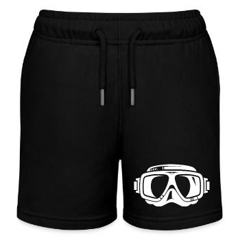 Diving Mask Logo Style - Kids Organic Sweat Shorts by Stanley/Stella - black - Front