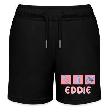 Sucette Eddie - Short de jogging enfant bio Stanley/Stella - noir - Devant