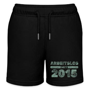 2015 - Kinder Organic Joggingshorts Mini Bolter von Stanley/Stella - Schwarz - Vorne