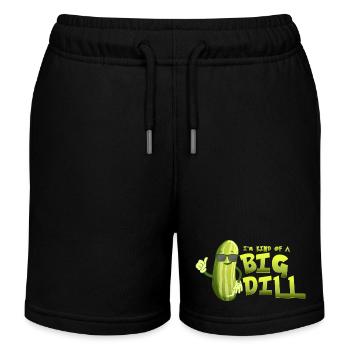 I'm Kind Of A Big Dill Cucumber Vegan Pickle - Kinder Organic Joggingshorts Mini Bolter von Stanley/Stella - Schwarz - Vorne