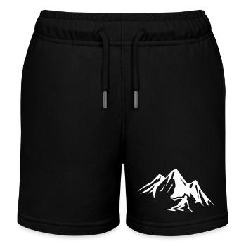ski berge - Kinder Organic Joggingshorts Mini Bolter von Stanley/Stella - Schwarz - Vorne