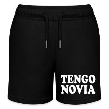 I have a girlfriend - Kids Organic Sweat Shorts by Stanley/Stella - black - Front