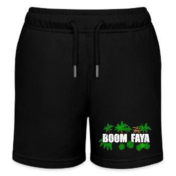 Boum Faya - Short de jogging enfant bio Stanley/Stella - noir - Devant
