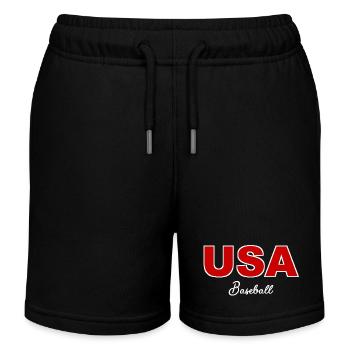 USA Baseball - États-Unis d’Amérique - Amérique - Short de jogging enfant bio Stanley/Stella - noir - Devant