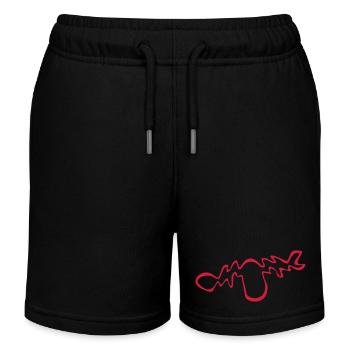 elch - Kinder Organic Joggingshorts Mini Bolter von Stanley/Stella - Schwarz - Vorne