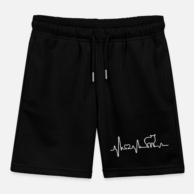 Schaf Herzschlag Schäfer Geschenkidee Schafbock Kinder Organic Joggingshorts Mini Bolter von Stanley/Stella