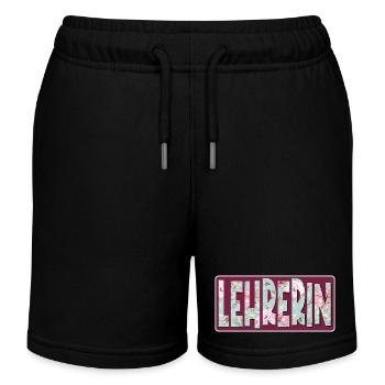 LEHRERIN - LEHRAMT ABSCHIED - Kinder Organic Joggingshorts Mini Bolter von Stanley/Stella - Schwarz - Vorne